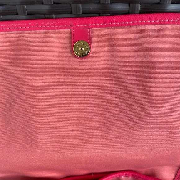 Coach Monogram Multicolor Canvas Leather Trim Scribble Poppy Backpack - Picture 8 of 15